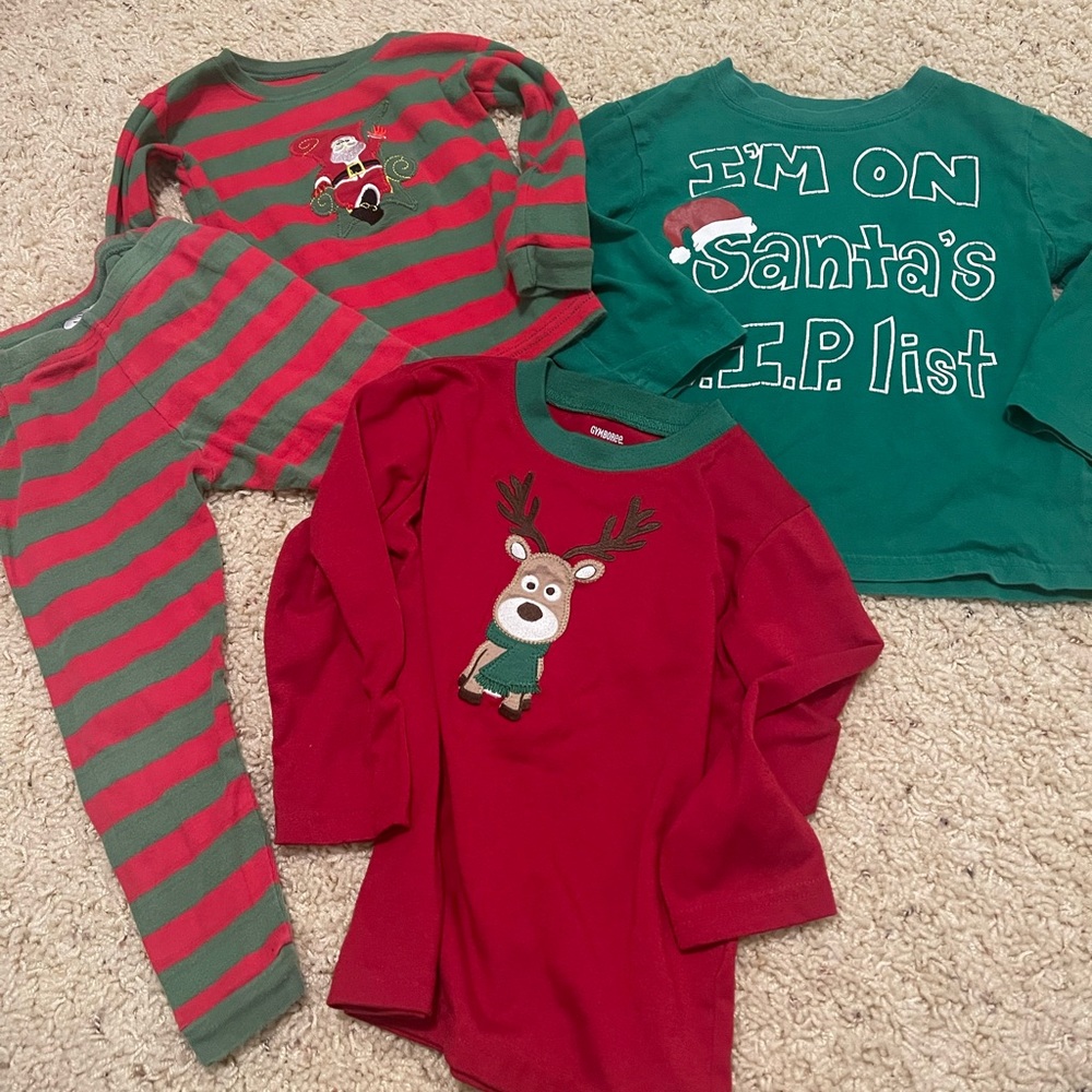 3T Christmas pajamas lot